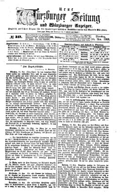 Neue Würzburger Zeitung und Würzburger Anzeiger (Neue Würzburger Zeitung) Dienstag 16. November 1869