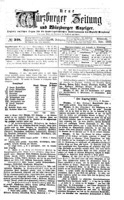 Neue Würzburger Zeitung und Würzburger Anzeiger (Neue Würzburger Zeitung) Mittwoch 17. November 1869