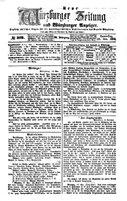 Neue Würzburger Zeitung und Würzburger Anzeiger (Neue Würzburger Zeitung) Donnerstag 18. November 1869