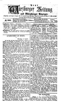 Neue Würzburger Zeitung und Würzburger Anzeiger (Neue Würzburger Zeitung) Freitag 10. Dezember 1869