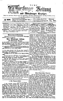Neue Würzburger Zeitung und Würzburger Anzeiger (Neue Würzburger Zeitung) Mittwoch 29. Dezember 1869