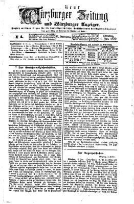 Neue Würzburger Zeitung und Würzburger Anzeiger (Neue Würzburger Zeitung) Dienstag 4. Januar 1870