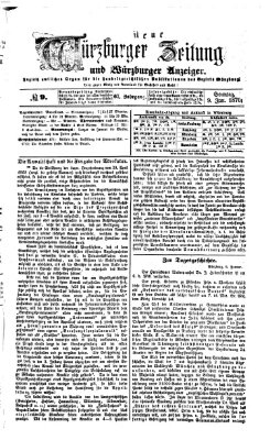 Neue Würzburger Zeitung und Würzburger Anzeiger (Neue Würzburger Zeitung) Sonntag 9. Januar 1870