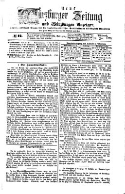 Neue Würzburger Zeitung und Würzburger Anzeiger (Neue Würzburger Zeitung) Mittwoch 12. Januar 1870