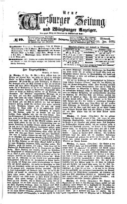 Neue Würzburger Zeitung und Würzburger Anzeiger (Neue Würzburger Zeitung) Mittwoch 19. Januar 1870