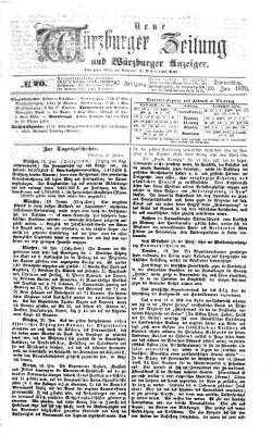 Neue Würzburger Zeitung und Würzburger Anzeiger (Neue Würzburger Zeitung) Donnerstag 20. Januar 1870