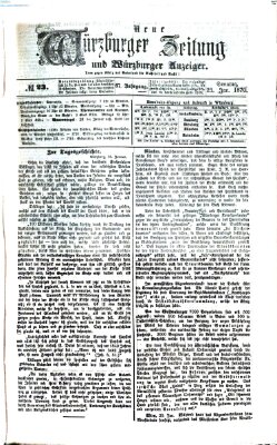 Neue Würzburger Zeitung und Würzburger Anzeiger (Neue Würzburger Zeitung) Sonntag 23. Januar 1870