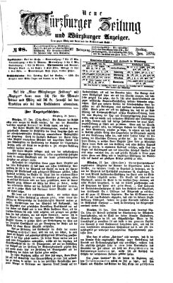 Neue Würzburger Zeitung und Würzburger Anzeiger (Neue Würzburger Zeitung) Freitag 28. Januar 1870