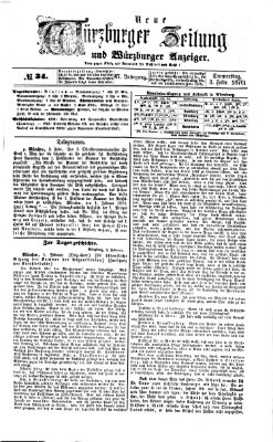 Neue Würzburger Zeitung und Würzburger Anzeiger (Neue Würzburger Zeitung) Donnerstag 3. Februar 1870