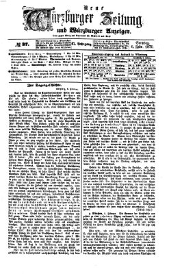 Neue Würzburger Zeitung und Würzburger Anzeiger (Neue Würzburger Zeitung) Sonntag 6. Februar 1870