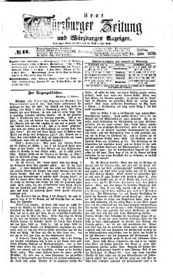 Neue Würzburger Zeitung und Würzburger Anzeiger (Neue Würzburger Zeitung) Freitag 11. Februar 1870