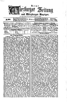 Neue Würzburger Zeitung und Würzburger Anzeiger (Neue Würzburger Zeitung) Mittwoch 9. März 1870