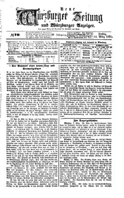 Neue Würzburger Zeitung und Würzburger Anzeiger (Neue Würzburger Zeitung) Freitag 11. März 1870