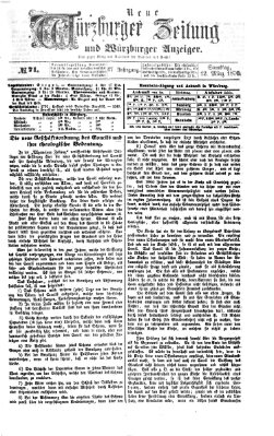 Neue Würzburger Zeitung und Würzburger Anzeiger (Neue Würzburger Zeitung) Samstag 12. März 1870