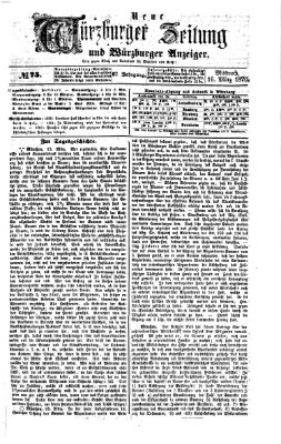 Neue Würzburger Zeitung und Würzburger Anzeiger (Neue Würzburger Zeitung) Mittwoch 16. März 1870