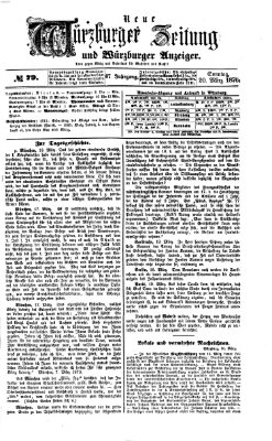 Neue Würzburger Zeitung und Würzburger Anzeiger (Neue Würzburger Zeitung) Sonntag 20. März 1870