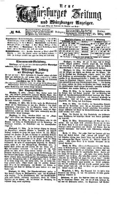 Neue Würzburger Zeitung und Würzburger Anzeiger (Neue Würzburger Zeitung) Freitag 25. März 1870