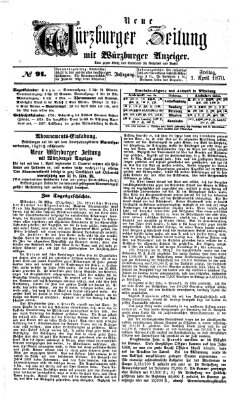 Neue Würzburger Zeitung Freitag 1. April 1870