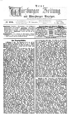 Neue Würzburger Zeitung Samstag 7. Mai 1870