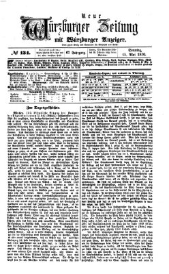 Neue Würzburger Zeitung Sonntag 15. Mai 1870