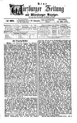 Neue Würzburger Zeitung Donnerstag 19. Mai 1870