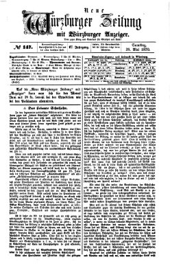 Neue Würzburger Zeitung Samstag 28. Mai 1870