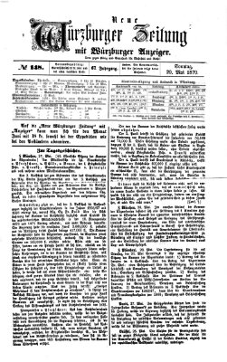 Neue Würzburger Zeitung Sonntag 29. Mai 1870