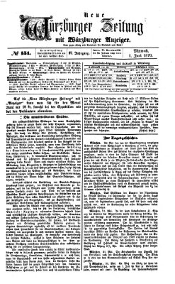 Neue Würzburger Zeitung Mittwoch 1. Juni 1870