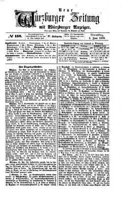 Neue Würzburger Zeitung Donnerstag 2. Juni 1870