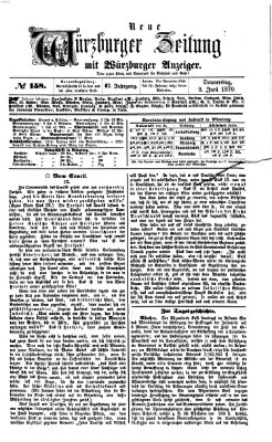 Neue Würzburger Zeitung Donnerstag 9. Juni 1870