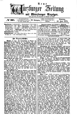 Neue Würzburger Zeitung Sonntag 12. Juni 1870