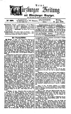 Neue Würzburger Zeitung Montag 20. Juni 1870