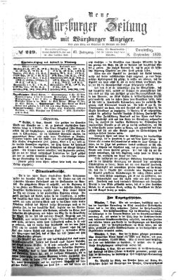 Neue Würzburger Zeitung Donnerstag 8. September 1870