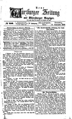 Neue Würzburger Zeitung Donnerstag 15. September 1870