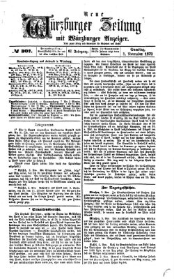 Neue Würzburger Zeitung Samstag 5. November 1870