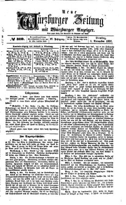 Neue Würzburger Zeitung Dienstag 8. November 1870