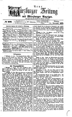 Neue Würzburger Zeitung Montag 14. November 1870