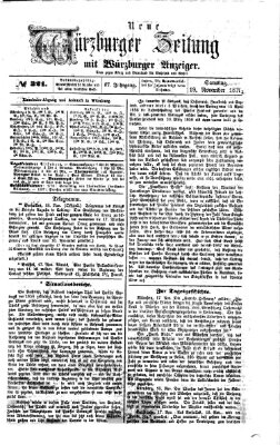 Neue Würzburger Zeitung Samstag 19. November 1870