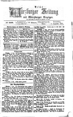 Neue Würzburger Zeitung Donnerstag 8. Dezember 1870