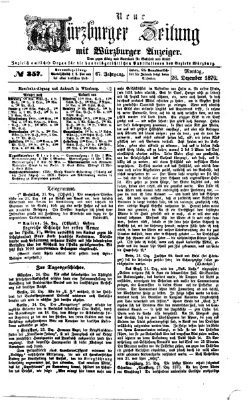 Neue Würzburger Zeitung Montag 26. Dezember 1870