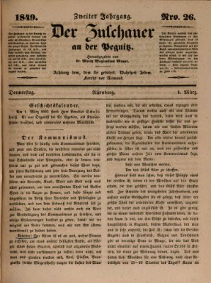 Der Zuschauer an der Pegnitz Donnerstag 1. März 1849