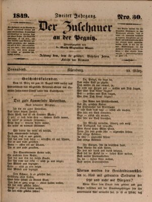 Der Zuschauer an der Pegnitz Samstag 10. März 1849