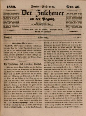 Der Zuschauer an der Pegnitz Dienstag 15. Mai 1849