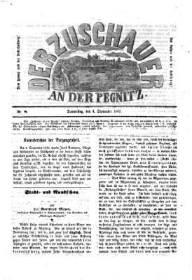 Der Zuschauer an der Pegnitz Donnerstag 4. September 1862