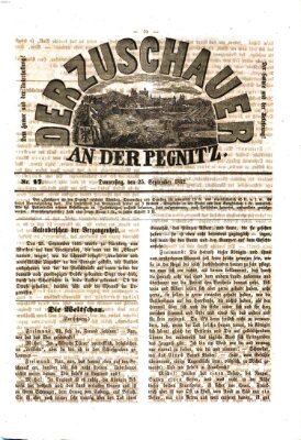 Der Zuschauer an der Pegnitz Donnerstag 25. September 1862