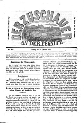 Der Zuschauer an der Pegnitz Dienstag 7. Oktober 1862