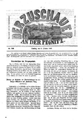 Der Zuschauer an der Pegnitz Samstag 11. Oktober 1862