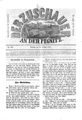 Der Zuschauer an der Pegnitz Dienstag 28. Oktober 1862