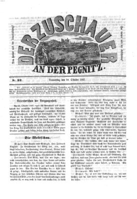 Der Zuschauer an der Pegnitz Donnerstag 30. Oktober 1862