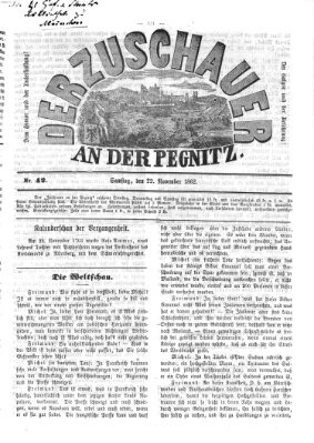 Der Zuschauer an der Pegnitz Samstag 22. November 1862